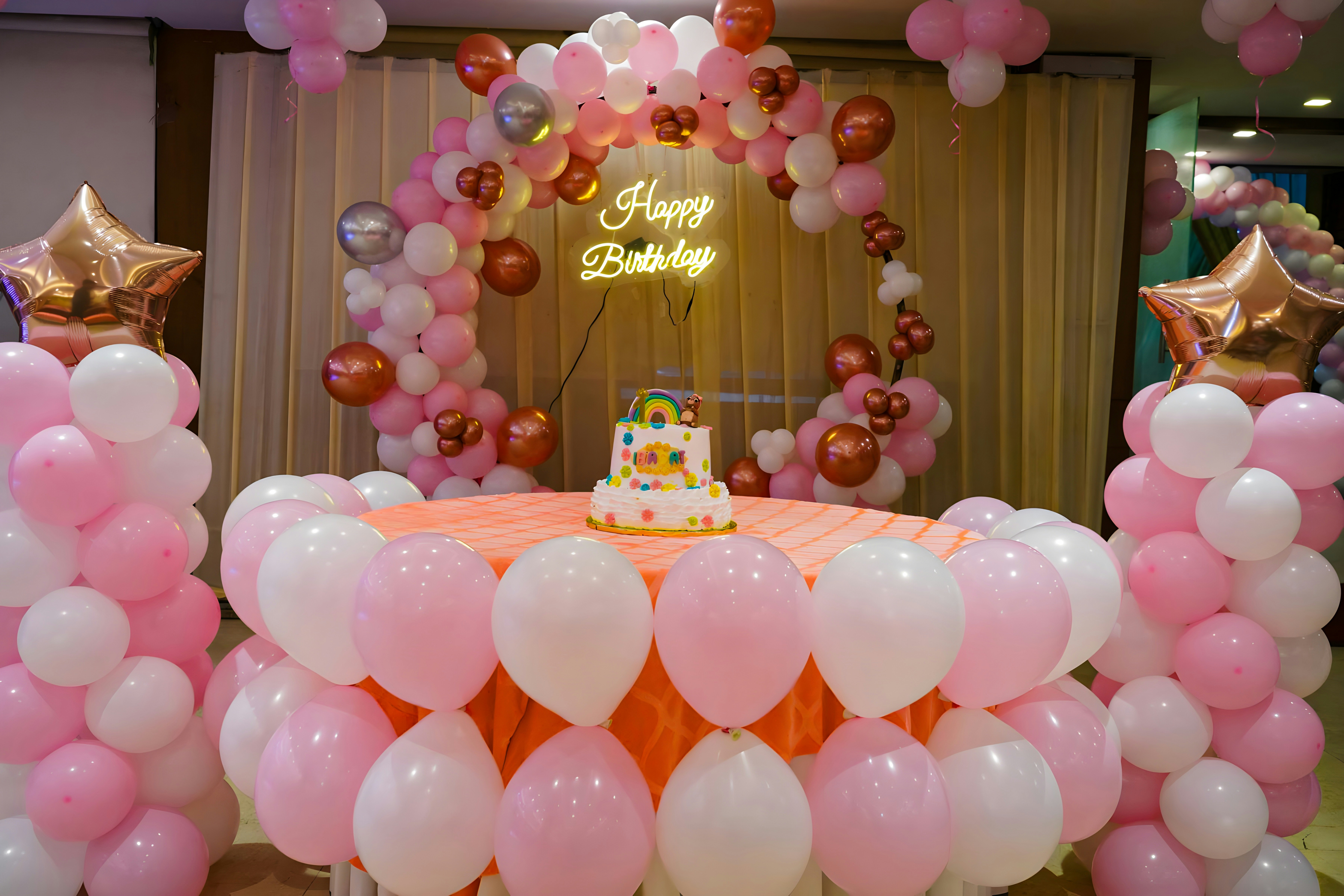 Luxury private event with premium table settings
